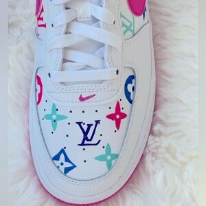 Nike Air Force 1 Louis Vuitton Logo Custom Size 8.5